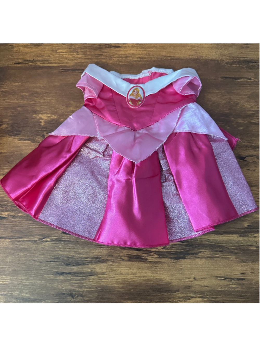 Build-A-Bear Disney Princess Aurora Dress NWT Pink White Stuffed Animal Outfit
